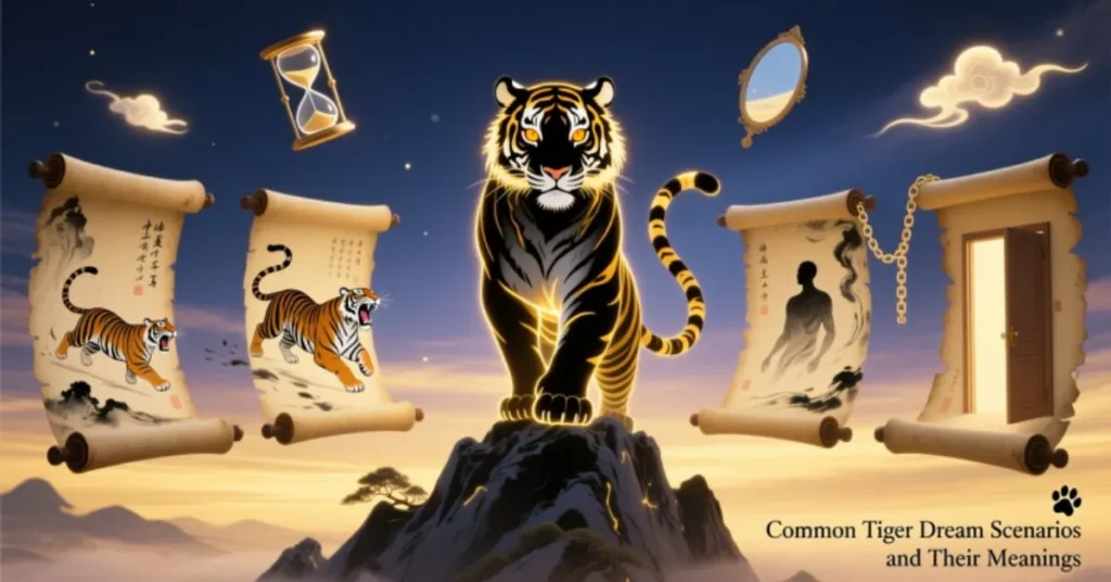 Common Tiger Dream Scenarios and Their Meanings
