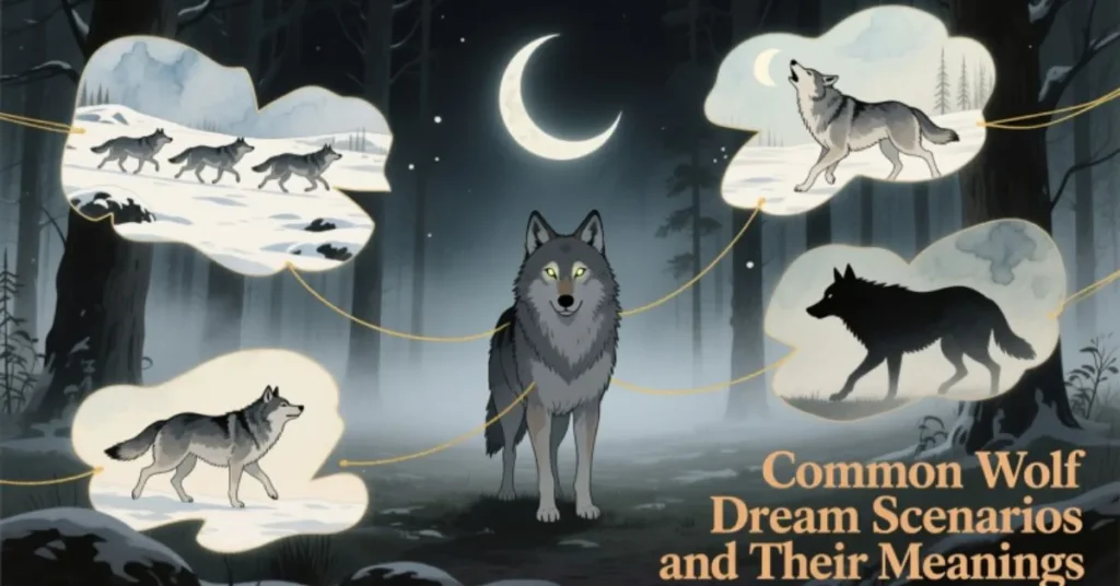 Common Wolf Dream Scenarios and Their Meanings