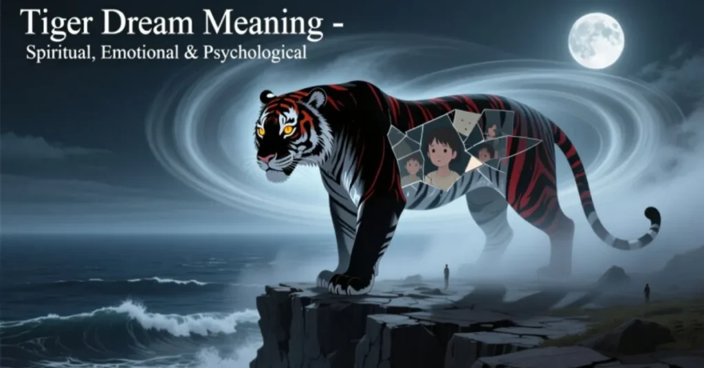 🌙 Dream Meaning of Tiger (Spiritual, Emotional & Psychological)