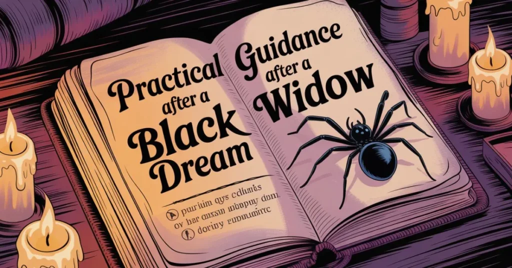 Practical Guidance After a Black Widow Dream