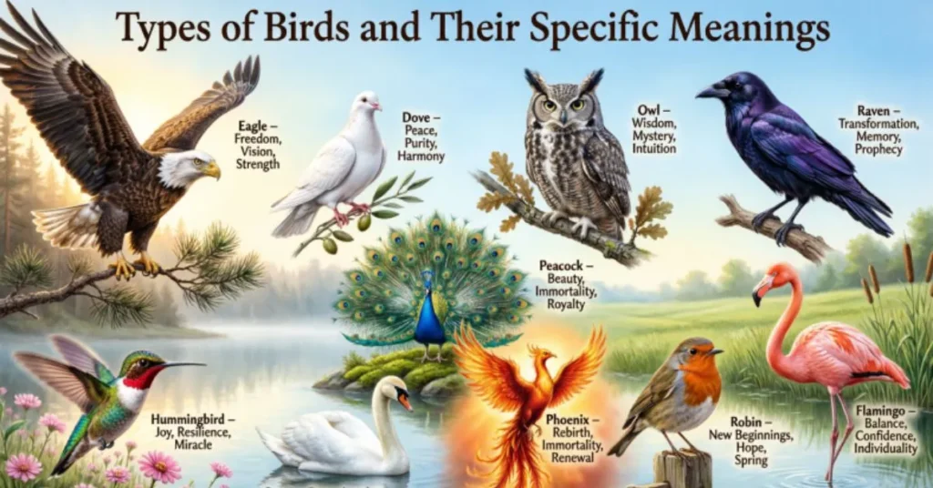 Types of Birds and Their Specific Meanings
