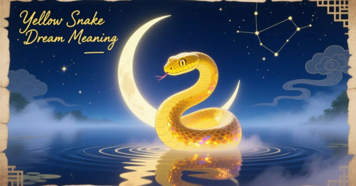 yellow snake dream meaning