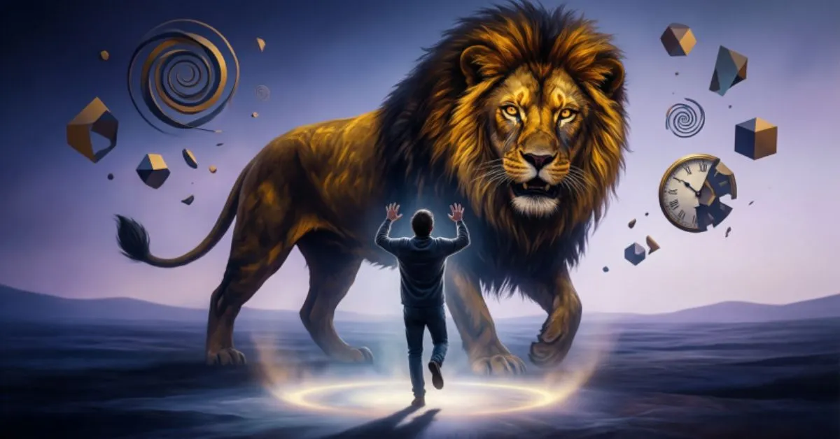 Escaping From Lion in Dream Meaning